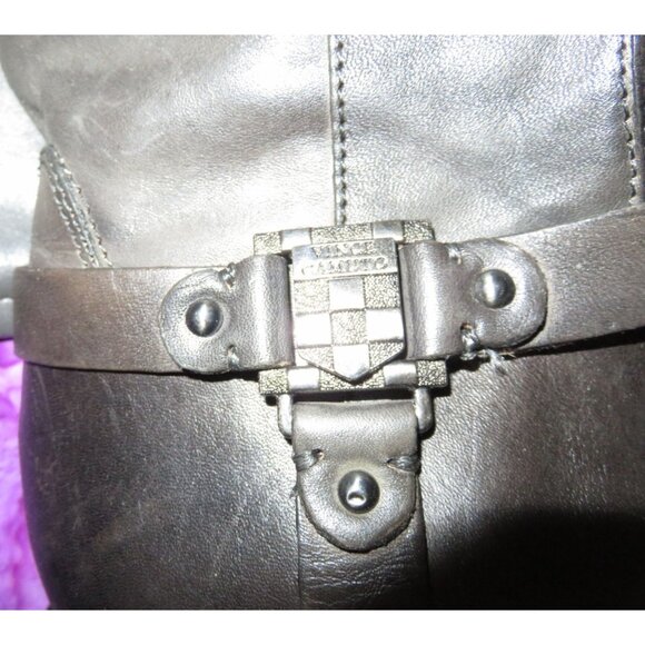 VINCE CAMUTO Farren Brown Italian Leather Full Zip Riding Boots 8.5 - Picture 4 of 7